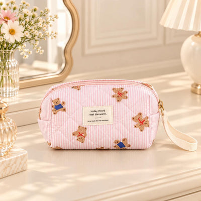 Trousse matelassée Oursons
