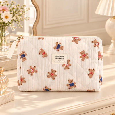 Trousse matelassée Oursons