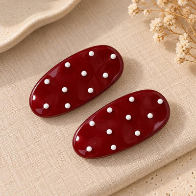 Duo de pinces à cheveux Pois