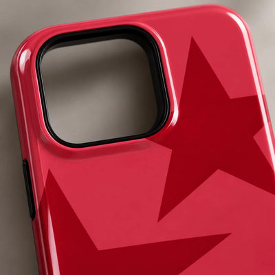 Coque iPhone Étoiles Rouge