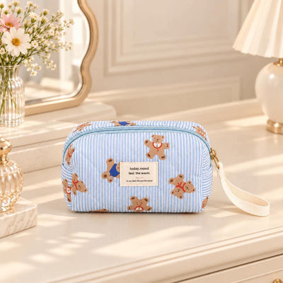 Trousse matelassée Oursons