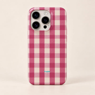 Coque iPhone Vichy Rose