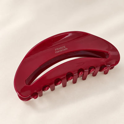 Pince à cheveux géométrique rouge