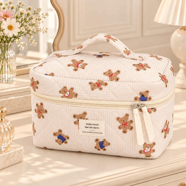 Trousse matelassée Oursons