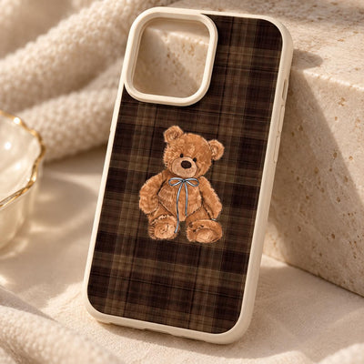 Coque iPhone Ours Tartan