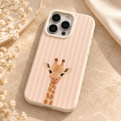 Coque iPhone Girafe Rayée