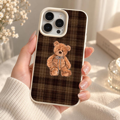 Coque iPhone Ours Tartan