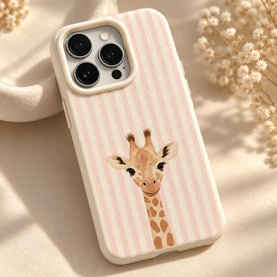 Coque iPhone Girafe Rayée