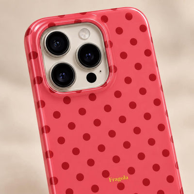 Coque iPhone Pois Corail