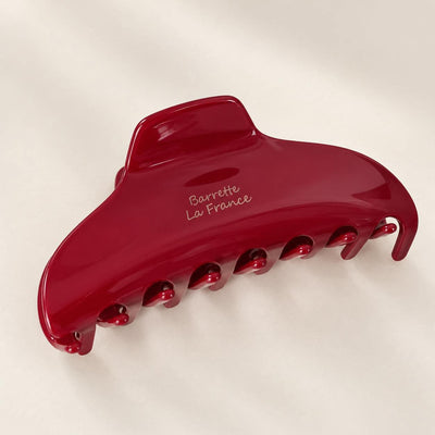 Pince à cheveux géométrique rouge