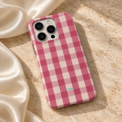 Coque iPhone Vichy Rose