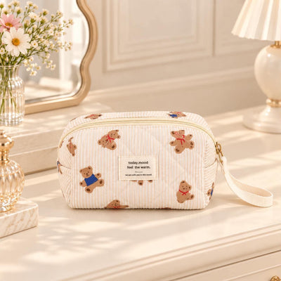 Trousse matelassée Oursons