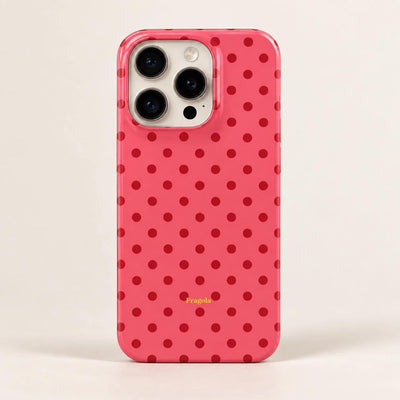 Coque iPhone Pois Corail